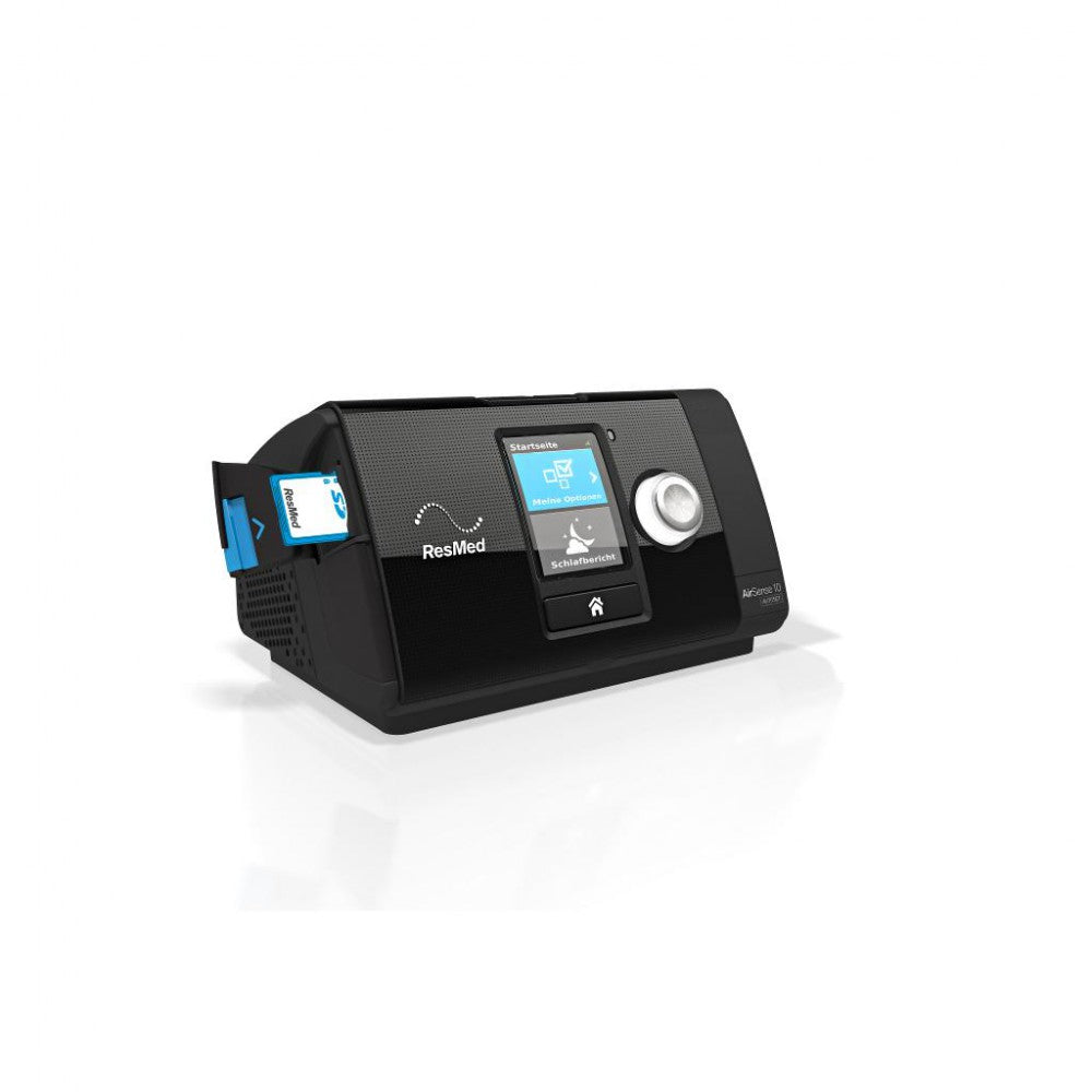 Appareil ResMed APAP-CPAP AirSense 10 Autoset, HMV, vue latérale