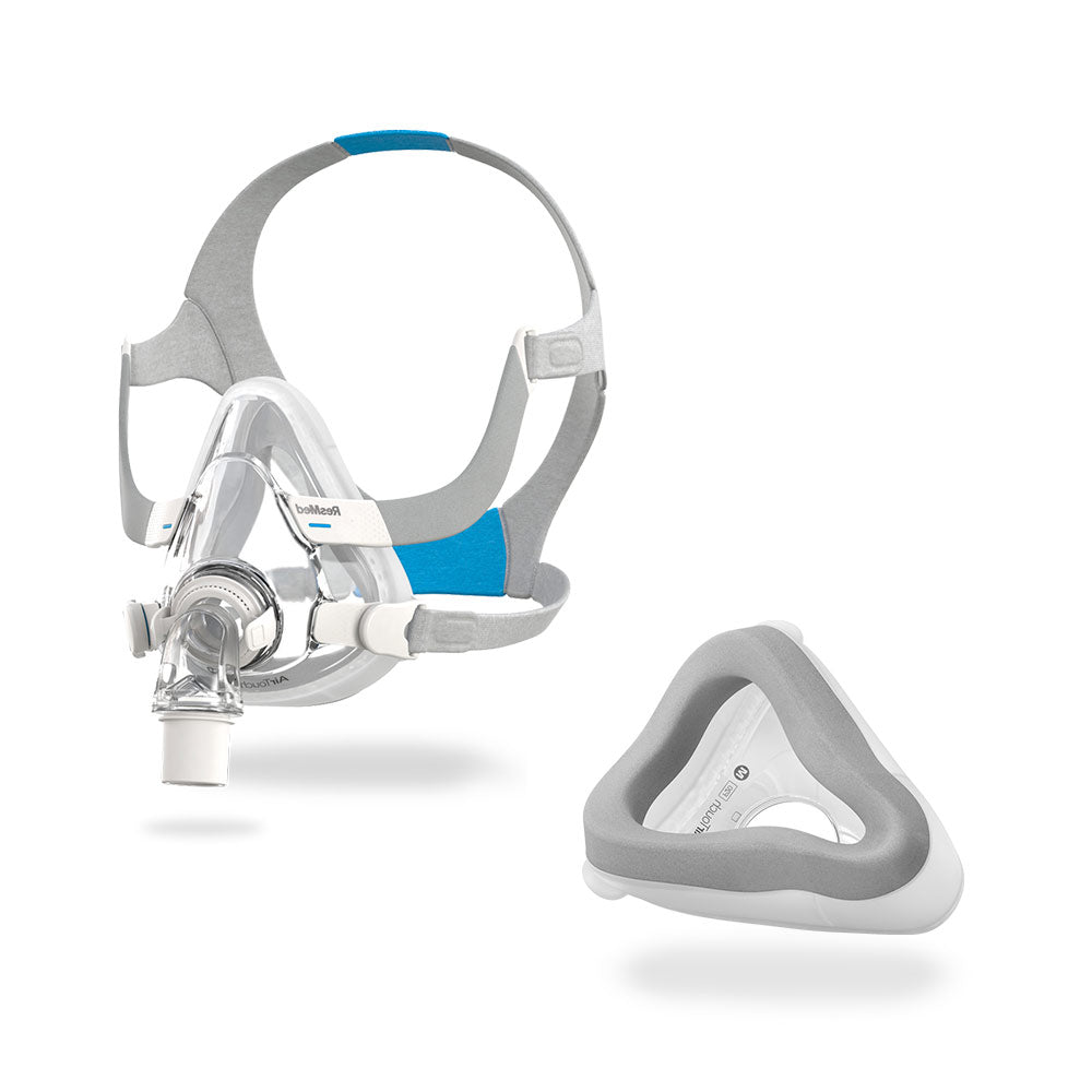 Abbildung Inhalt Sparpaket: ResMed AirFit F20 FullFace Maske + AirTouch F20 Maskenkissen