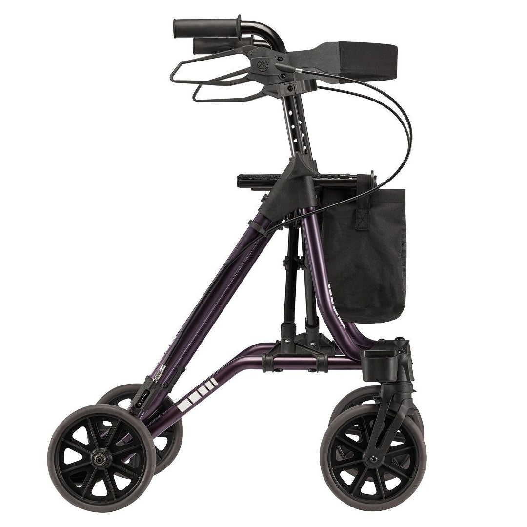 Dietz Taima M2 Leichtgewichtsrollator in Kupferrot von der Seite