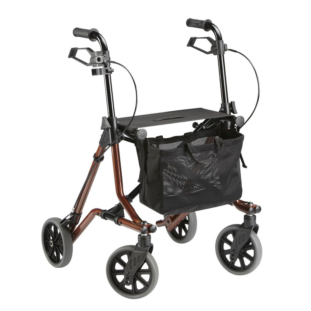 Rollator Dietz Taima M Lightweight only 6.5kg Designer rollator in trendy brown metallic color