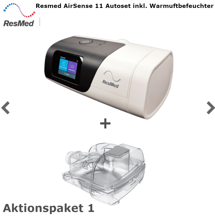 APAP device AirSense 11 with heated humidifier