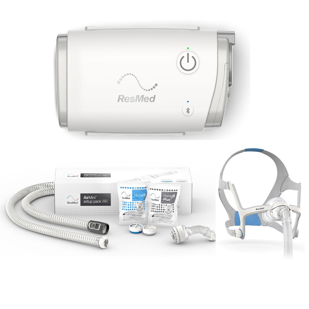 Resmed AirMini AutoCPAP including N20 Set Size M and hose adapter