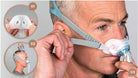 Fisher&Paykel Brevida CPAP Nasenpolstermaske in Benutzung