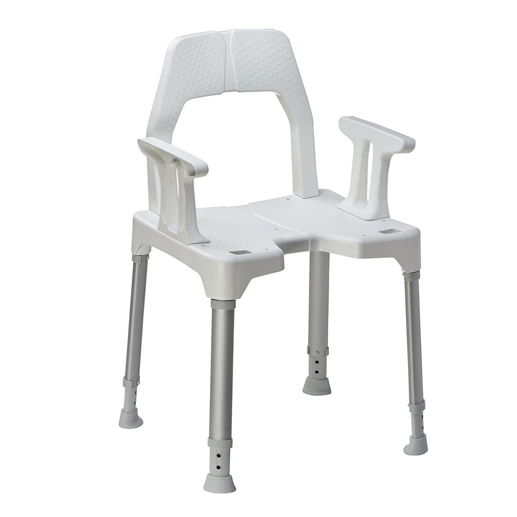 Image of Dietz Tayo shower chair with hygiene cutout
