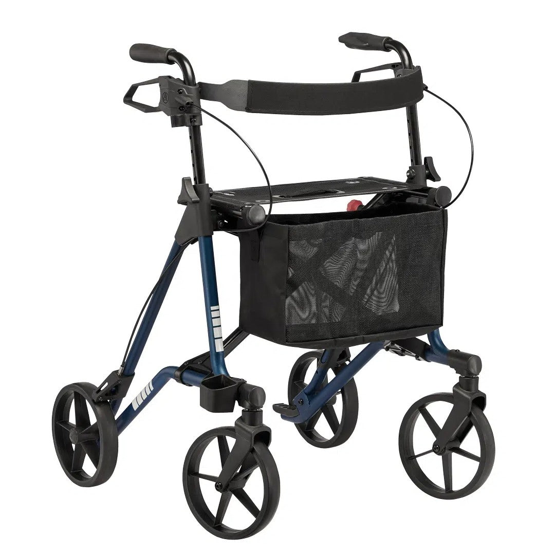 Dietz Taima M-E Rollator Leichtgewicht in Ozeanblau von vorne
