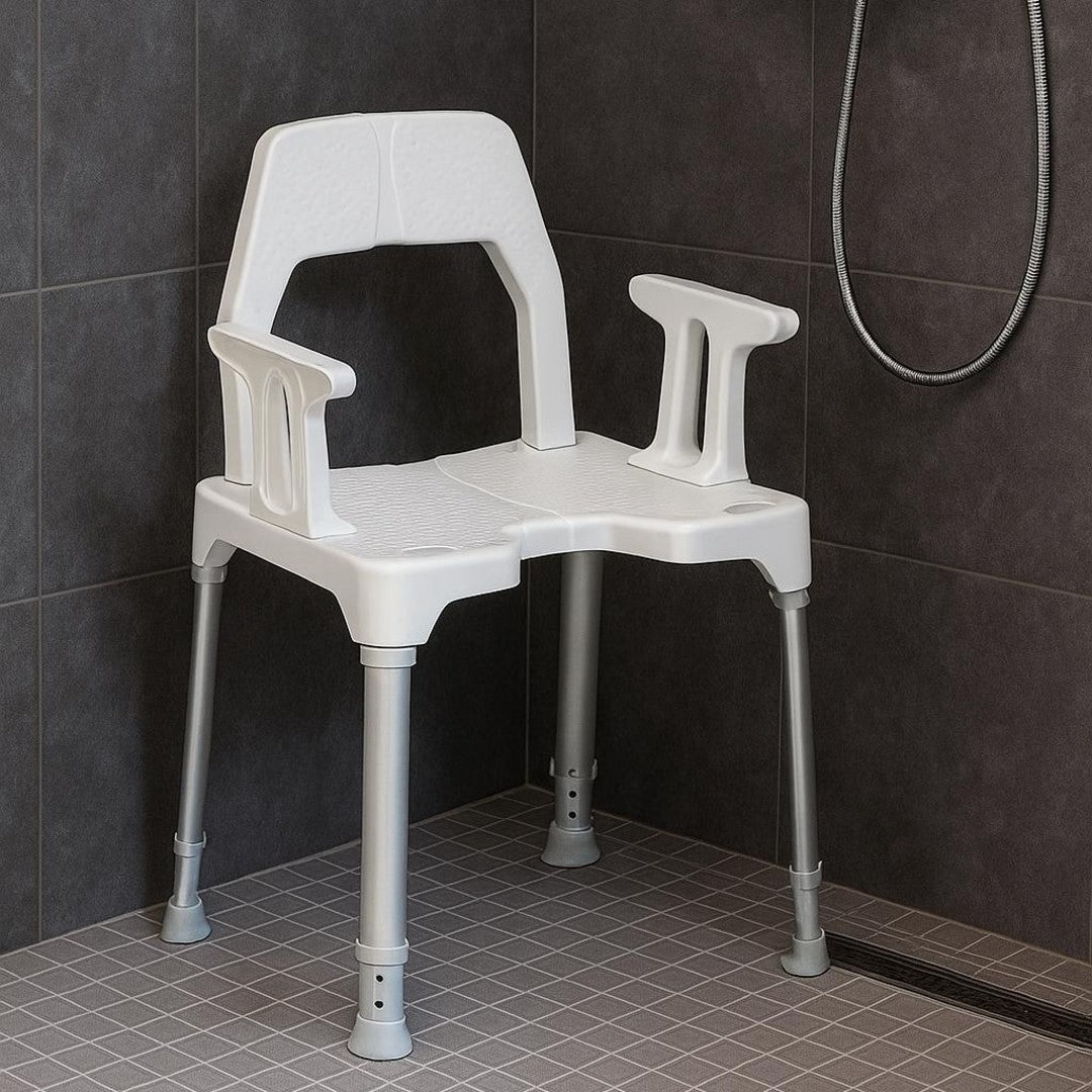 Dietz Tayo shower chair in shower