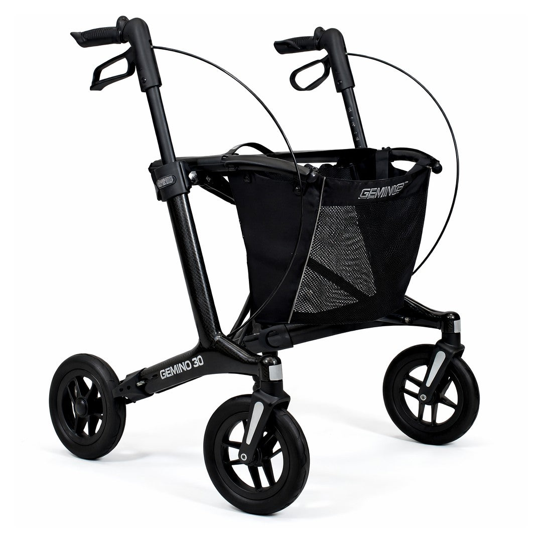 Carbon rollator for everyday use, travel, and transport