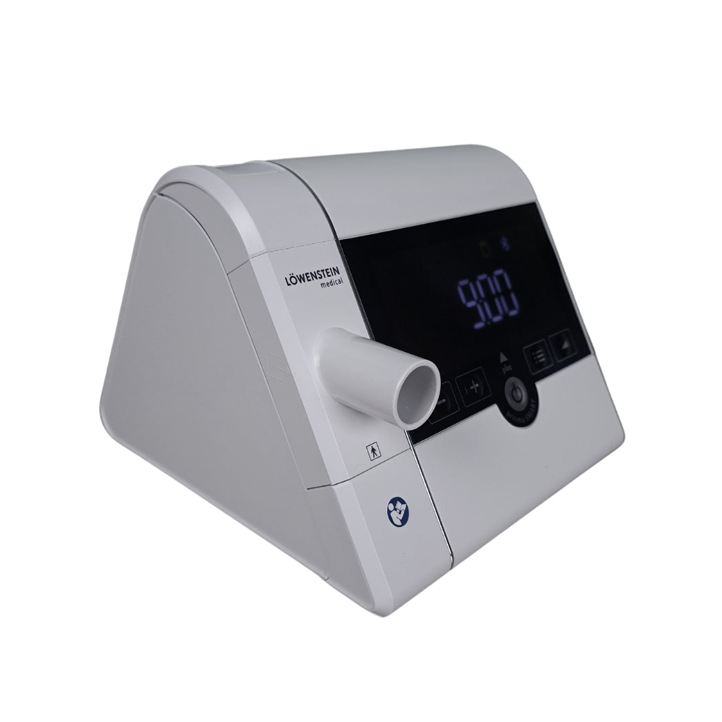 Prisma Smart Plus CPAP device front view angled right