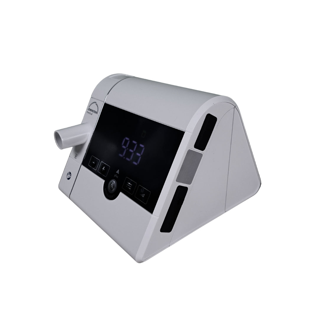 Prisma Soft Plus CPAP device view from the front right angle