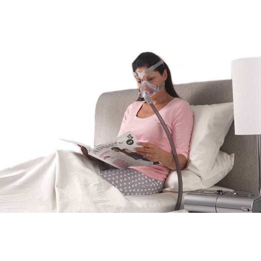ResMed Quattro Air for HER Nasen-Mundmaske CPAP-FullFace-Maske für die Schlaftherapie, in Benutzung