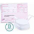 Rehausseur de siège de toilette premium avec accoudoirs B-Protect*, sur ordonnance