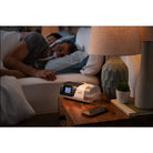 ResMed AirSense11 Autoset com Humidair11 Humidificador + ClimateLineAir11, em uso
